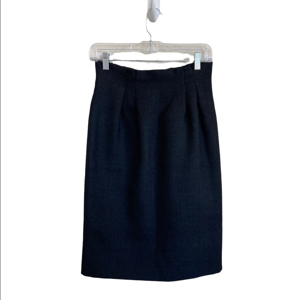Moschino Virgin Wool Knee Length Pencil Skirt